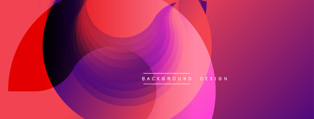 Poster - Abstract flowing shapes, vibrant colors create dynamic background. Gradient layers overlap, forming modern design element.