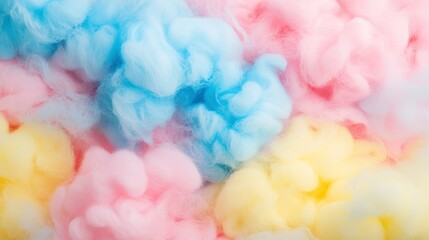 Fototapete - Abstract pastel-colored fluffy texture background.