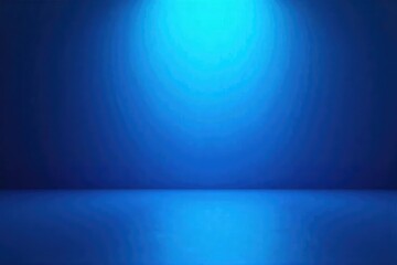 Canvas Print - abstract blue backdrop, vibrant backlight illuminating a smooth surface, creating a soft, ethereal g