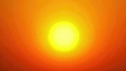 Wall Mural - vibrant yellow background, intense heat radiating from the center, perfect for summer, energy, or wa