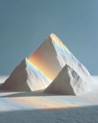 Aufkleber - Quantum education concept with laser beams passing through crystal prism creating spectrum effect on experimental table in modern laboratory