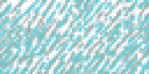 Aufkleber - abstract digital pattern featuring mosaic style composed of blue gray and white squares a repeating 