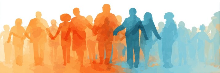 Poster - Support System Layers in a Radial Diagram Illustrating Connections Between Friends, Therapy, and Self in a Cohesive Visual Representation