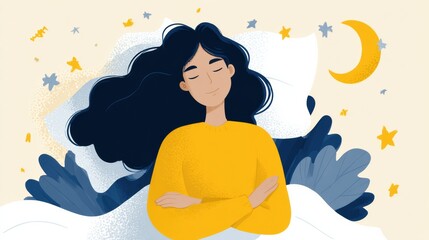 Poster - Exploring the Impact of Gratitude on Sleep, Relationships, and Stress in a Serene Nighttime Setting