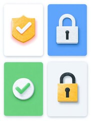 Poster - Understanding Various Methods of Two-Factor Authentication Represented With Icons in a Clean Layout