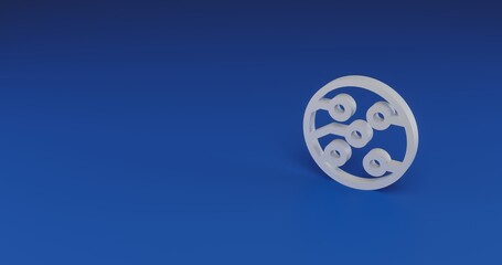 Poster - Isolated realistic white electrical board symbol with shadow. Located on the right side of the scene. 3d illustration on transparent background