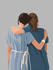 Poster - Supporting a Friend During Treatment With Care and Empathy in a Hospital Environment