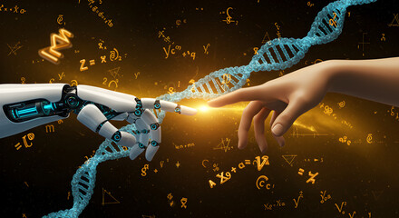 Poster - Artificial Intelligence and Human Connection: Science, Technology, and DNA Fusion