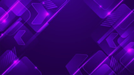 Purple Violet Technology Gradient Vector Background