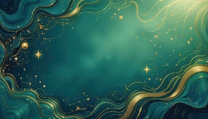 Aufkleber - Visually stunning computer monitor background featuring swirling patterns and shimmering stars