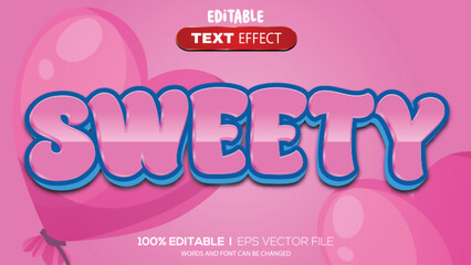 Poster - 3d text effect sweet