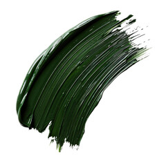 Poster - Vibrant green paint stroke on transparent background, showcasing artistic flair and creativity. Perfect for design projects Transparent background or png