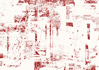 Poster - Glitch distorted geometric shape . Noise destroyed logo . Trendy defect error shapes . Glitched frame .Grunge textured . Distressed effect .Vector shapes with a halftone dots screen print texture.
