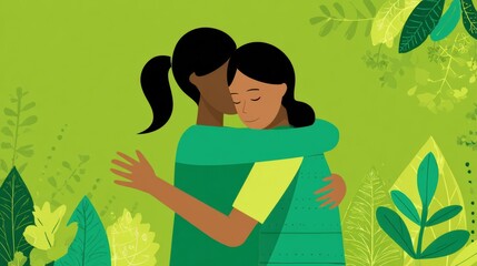 Aufkleber - Support a Friend During Treatment With Guidance and Empathy in a Natural Setting Focused on Care and Connection