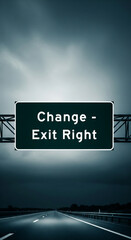Poster - Highway sign indicating 