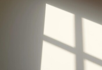 Wall Mural - Geometric shadow cast by sunlight on a white surface,  geometry,  white background