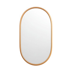 Poster - elegant oval mirror with a simple frame for modern home decor and stylish interior enhancement trans