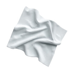 Poster - Textured White Fabric With Gentle Waves and Creases for Background or Clothing Design Use Transparent background or png