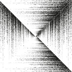 Poster - Triangular stripe form. Radiant line triangle. Black white gradient. Vector abstract shape.