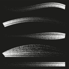 Poster - Horizontal stripe motion. Abstract blurred lines. Dynamic speed effect. Vector graphic element.