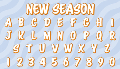 Poster - new season editable text effect with modern and simple style