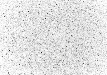 Poster - Dense speckled pattern of black dots on white background creates a textured effect