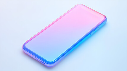Poster - smartphone plastic 3d icon in cartoon plastic style minimal isolated on white background, clipping path 