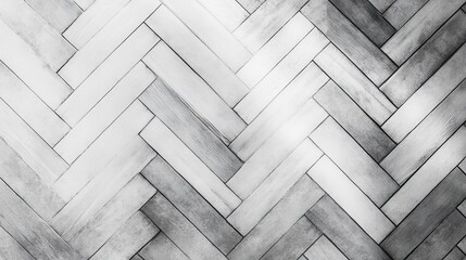 Aufkleber - Monochromatic wooden herringbone pattern on indoor wall