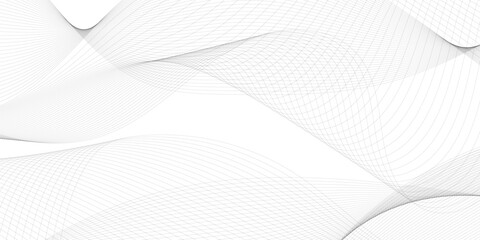 Poster - Abstract background with business lines. Technology, data science, geometric border pattern. Isolated on white background. Vector illustration.