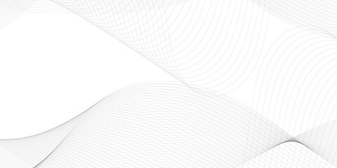 Poster - Abstract background with business lines. Technology, data science, geometric border pattern. Isolated on white background. Vector illustration.