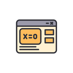 Poster - Mathematical Equation In A Browser Window For Education Concept