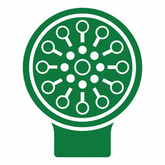 Poster - Modern green abstract geometric shape illustration suitable for design projects