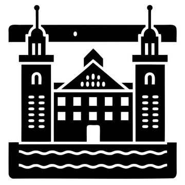 Black University Calendar Icon Vector Isolated on Transparent background