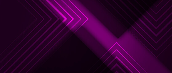 Fototapete - Modern purple lights line with black lines illustration design