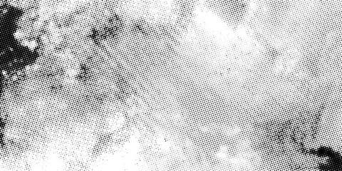 Halftone dots pattern background. Monochrome dot textures. Abstract black and white dots. Line dots. Simple vintage and retro illustration design