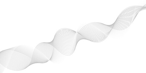Poster - Abstract wavy curve lines background. Modern template abstract design flowing particles wave digital frequency track equalizer. abstract wave line for banner, wallpaper background with wave design.