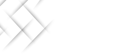 Fototapete - Abstract white and gray modern background with shadow. Minimalist graphic design element future style Space design concept. modern abstract gray line light dynamic shape composition background.
