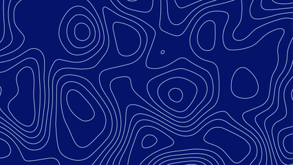 Wall Mural - blue background with light lines. abstract contour pattern.