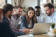 © Pakin - group of business people working together in office