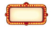 © Ai - Retro marquee sign with lights featuring on white background