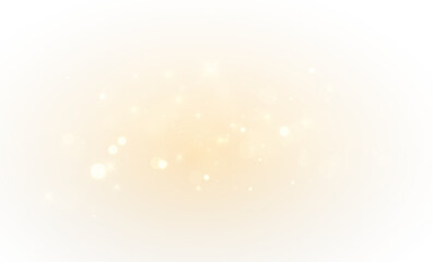 Wall Mural - Golden glitter sparkle png. Shiny glowing stardust, bright light flare, and bokeh texture on transparent background. Magic dust particles for holiday card or celebration design.

