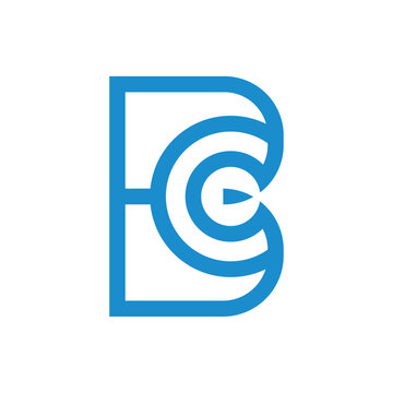 Business corporate brand BC or CB logo design