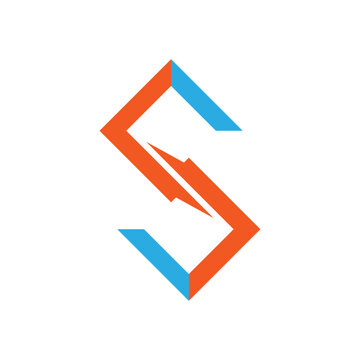 Abstract Tech Letter S Logo