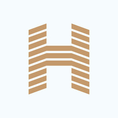 Leinwandbilder - Modern and Creative H Letter Logo for business brand