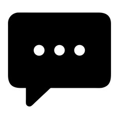 Poster - communication icon simple chat bubble graphic design