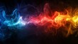 © Yuyun - Abstract smoke design with vibrant color gradients