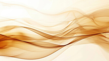 Poster - Gentle flowing waves with soft transparency and layered tones create serene atmosphere. This abstract design evokes calmness and elegance
