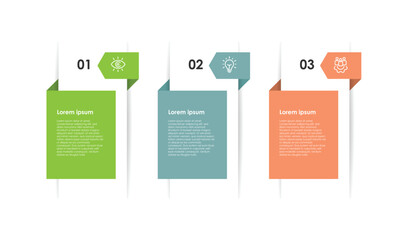Poster - Modern infographic template. Timeline business with 4 step paper style can be used for workflow, business presentation and web graphic design 