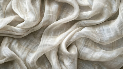 Poster - soft, flowing fabric with gentle waves and subtle textures creates calming atmosphere, perfect for e