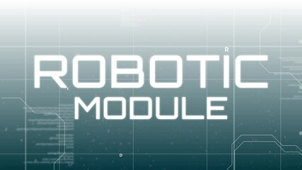 Poster - Flashing ‘SL' letters initiating title assembly on teal grid screen, with circuit traces